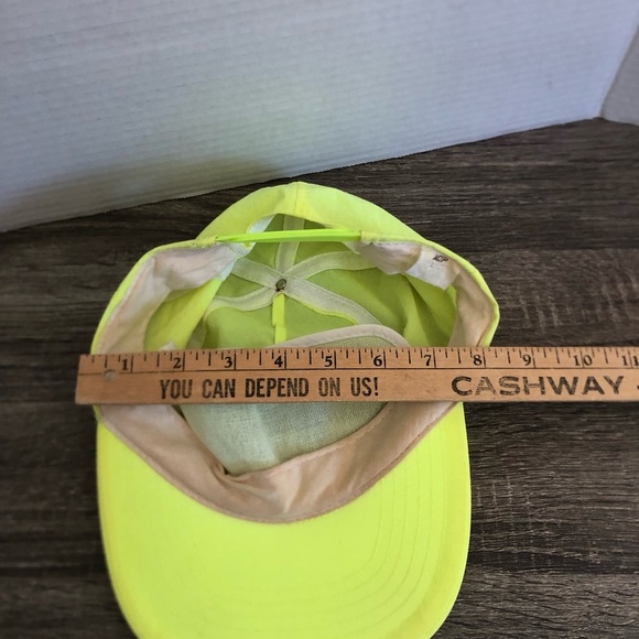 Vtg Neon Yellow 50's Nifty Snap Back Cap - Picture 8 of 9